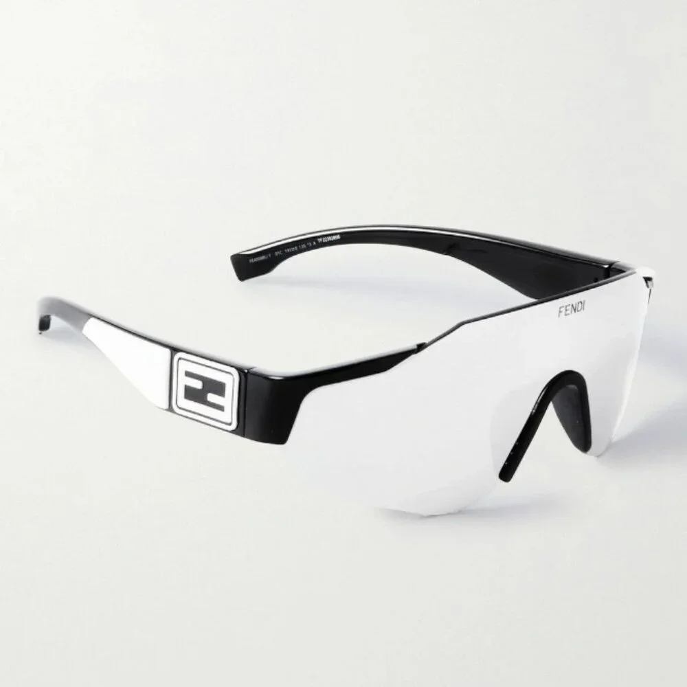 NEW Fendi - Frameless Acetate Sunglasses  FE40088U-Y 01C - Picture 3 of 5